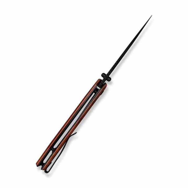 Couteau Sencut Vornix Lame Clip Point Acier 9Cr18MoV Manche Guibourtia Wood IKBS Linerlock S250383 - Livraison Gratuite