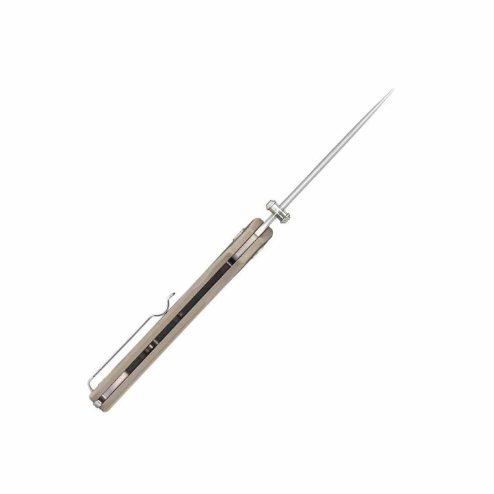Couteau SRM Dome 106M-GW Lame Acier 14C28N Manche G-10 Desert Slip Joint Clip SRM106MGW - Livraison Gratuite