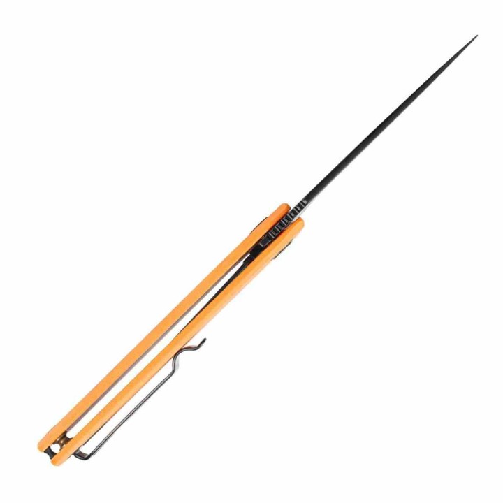 Couteau SRM Air 105M-GJ Orange Lame Acier 14C28N Manche G10 Liner Lock IKBS Clip SRM105MGJ - Livraison Gratuite