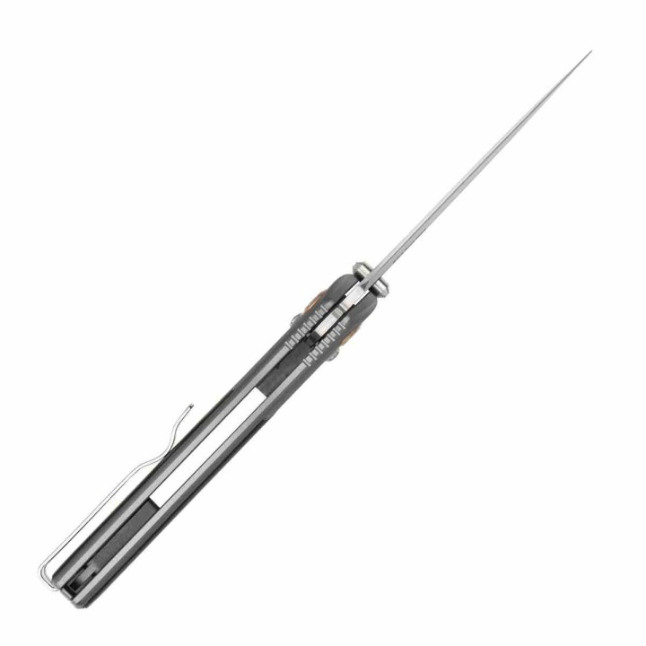 Couteau SRM Medal 259L-AK Lame Acier 14C28N Manche Alu/Ebène Ambi Lock IKBS Clip SRM259LAK - Livraison Gratuite