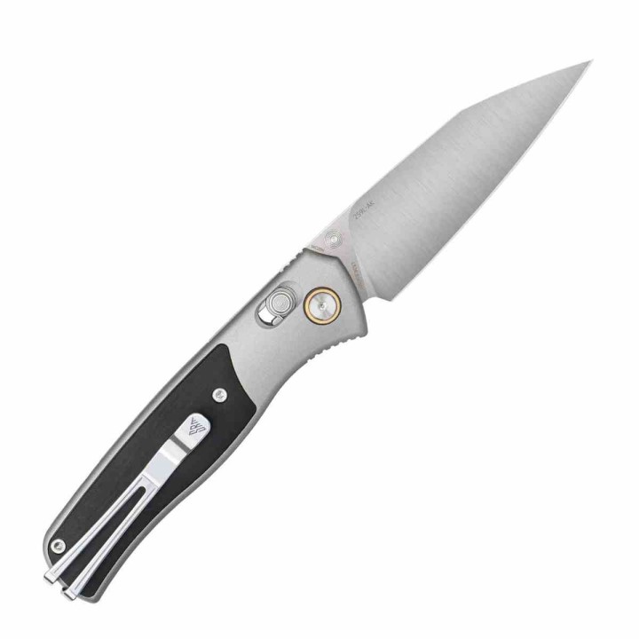 Couteau SRM Medal 259L-AK Lame Acier 14C28N Manche Alu/Ebène Ambi Lock IKBS Clip SRM259LAK - Livraison Gratuite