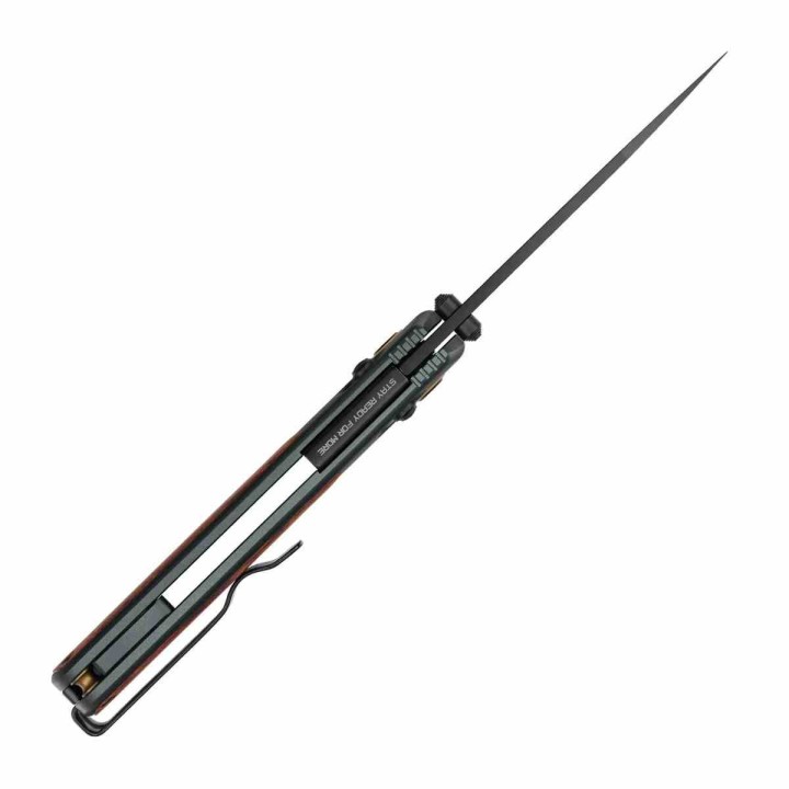Couteau SRM Medal 259L-AG Lame Acier 14C28N Manche Alu/Rosewood Ambi Lock IKBS Clip SRM259LAG - Livraison Gratuite