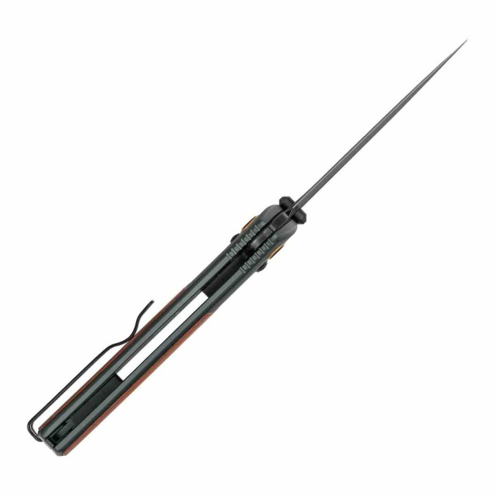Couteau SRM Medal 259L-AG Lame Acier 14C28N Manche Alu/Rosewood Ambi Lock IKBS Clip SRM259LAG - Livraison Gratuite