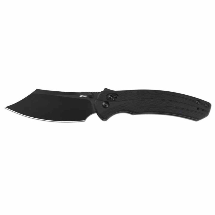 Couteau Artisan Black Lame Bowie Acier AR-RPM9 Manche G10 Recoil Lock IKBS ATZ1882PBBK  - Livraison Gratuite