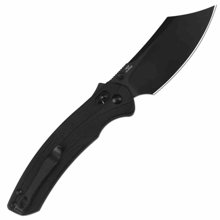 Couteau Artisan Black Lame Bowie Acier AR-RPM9 Manche G10 Recoil Lock IKBS ATZ1882PBBK  - Livraison Gratuite