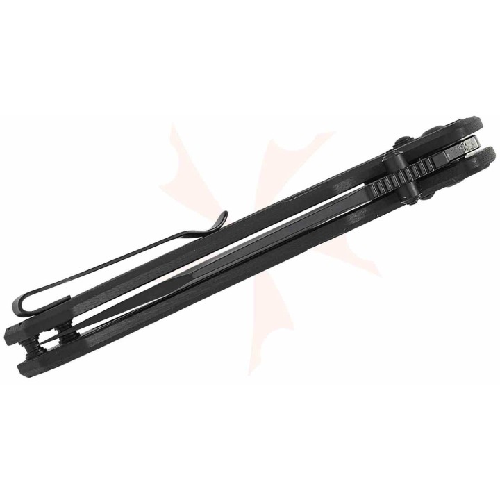 Couteau Artisan Black Lame Bowie Acier AR-RPM9 Manche G10 Recoil Lock IKBS ATZ1882PBBK  - Livraison Gratuite