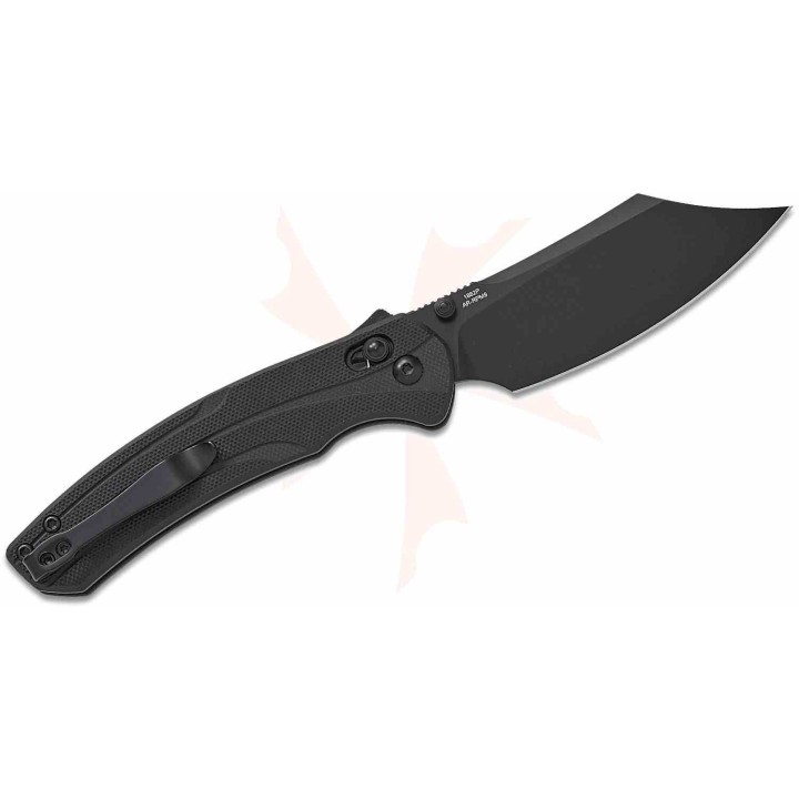 Couteau Artisan Black Lame Bowie Acier AR-RPM9 Manche G10 Recoil Lock IKBS ATZ1882PBBK  - Livraison Gratuite