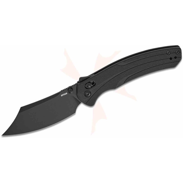 Couteau Artisan Black Lame Bowie Acier AR-RPM9 Manche G10 Recoil Lock IKBS ATZ1882PBBK  - Livraison Gratuite