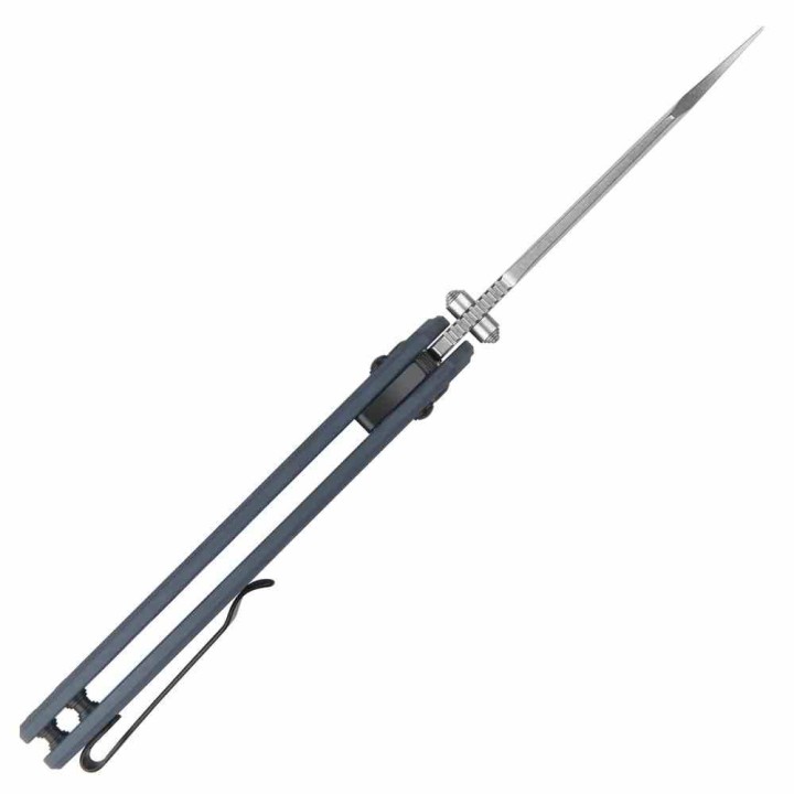 Couteau Artisan Blue Lame Bowie Acier AR-RPM9 Manche G10 Recoil Lock IKBS ATZ1882PBU - Livraison Gratuite