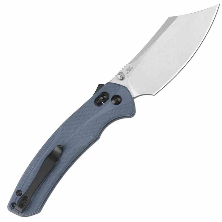 Couteau Artisan Blue Lame Bowie Acier AR-RPM9 Manche G10 Recoil Lock IKBS ATZ1882PBU - Livraison Gratuite