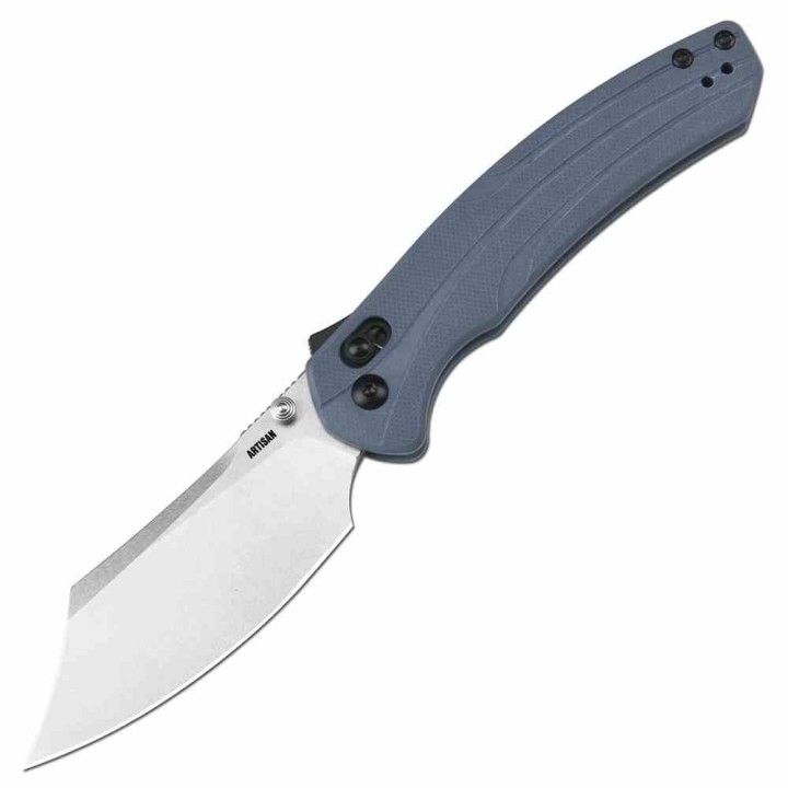 Couteau Artisan Blue Lame Bowie Acier AR-RPM9 Manche G10 Recoil Lock IKBS ATZ1882PBU - Livraison Gratuite