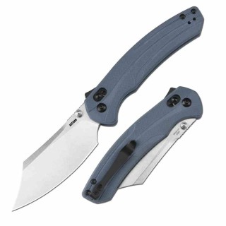 Couteau Artisan Blue Lame Bowie Acier AR-RPM9 Manche G10 Recoil Lock IKBS ATZ1882PBU - Livraison Gratuite