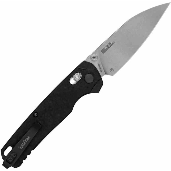 Couteau Kershaw Bel Air XL DuraLock Lame Reverse Tanto Acier CPM-MagnaCut Manche G10 Noir USA KS6110 - Livraison Gratuite
