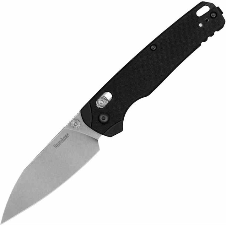 Couteau Kershaw Bel Air XL DuraLock Lame Reverse Tanto Acier CPM-MagnaCut Manche G10 Noir USA KS6110 - Livraison Gratuite