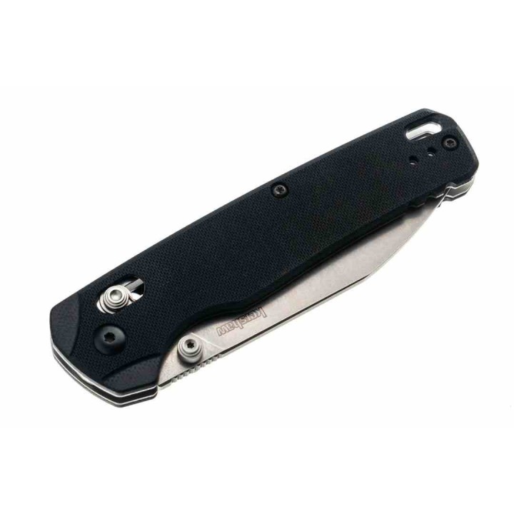 Couteau Kershaw Bel Air XL DuraLock Lame Reverse Tanto Acier CPM-MagnaCut Manche G10 Noir USA KS6110 - Livraison Gratuite