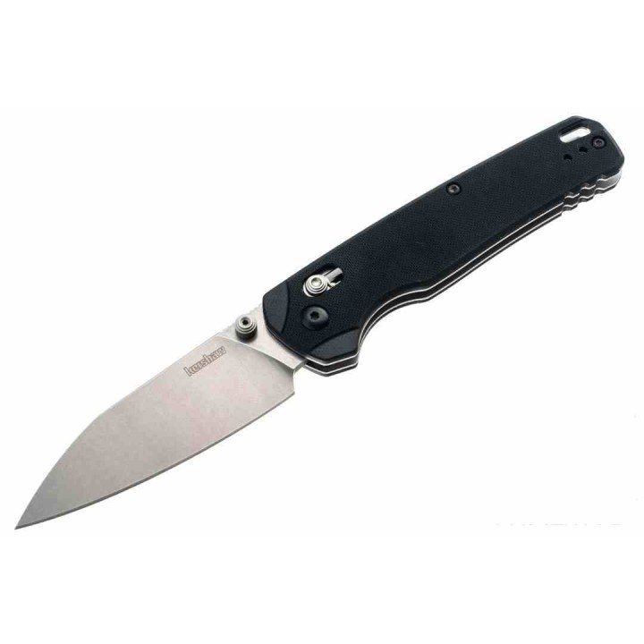Couteau Kershaw Bel Air XL DuraLock Lame Reverse Tanto Acier CPM-MagnaCut Manche G10 Noir USA KS6110 - Livraison Gratuite