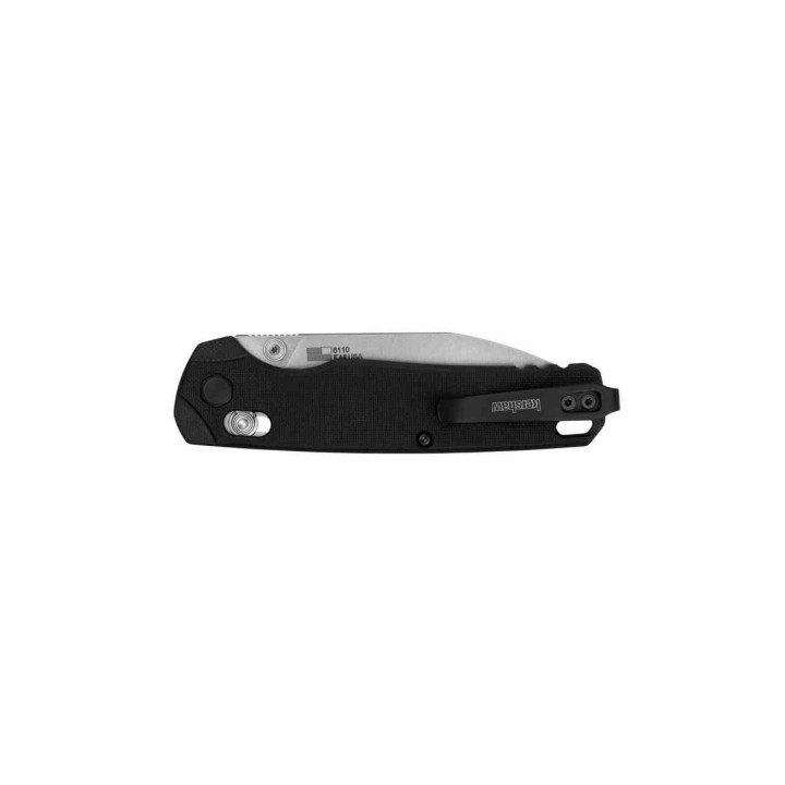 Couteau Kershaw Bel Air XL DuraLock Lame Reverse Tanto Acier CPM-MagnaCut Manche G10 Noir USA KS6110 - Livraison Gratuite