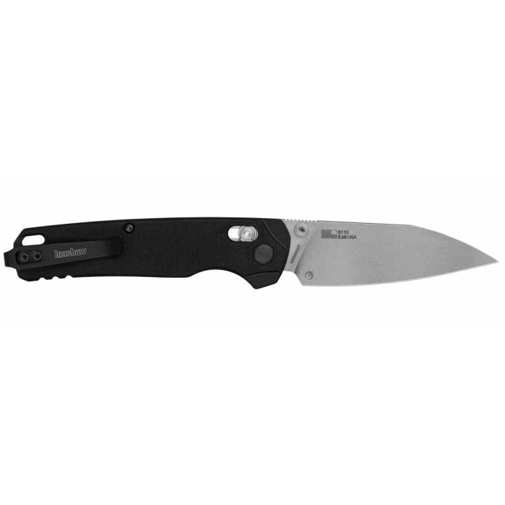 Couteau Kershaw Bel Air XL DuraLock Lame Reverse Tanto Acier CPM-MagnaCut Manche G10 Noir USA KS6110 - Livraison Gratuite
