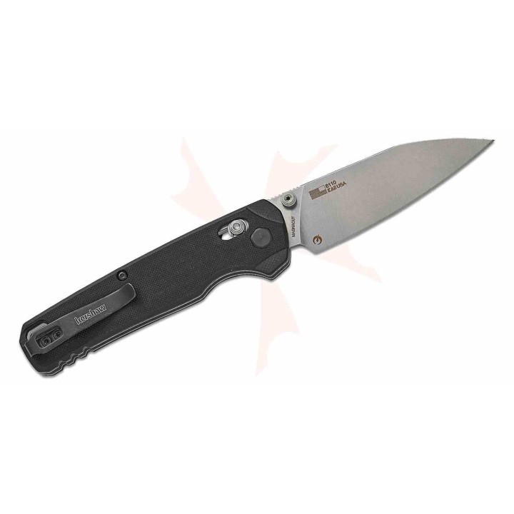 Couteau Kershaw Bel Air XL DuraLock Lame Reverse Tanto Acier CPM-MagnaCut Manche G10 Noir USA KS6110 - Livraison Gratuite