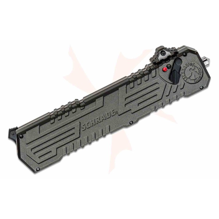Couteau Automatique OTF Schrade Viper Lame Acier 4034 Manche Alu Sécurité Clip SCHOTF3CB - Livraison Gratuite