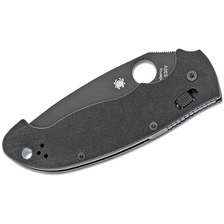 Couteau Spyderco Manix 2 XL Lame Acier CPM-S30V Manche G-10 Noir Ball Bearing Lock USA SC95GPBBK2 - Livraison Gratuite