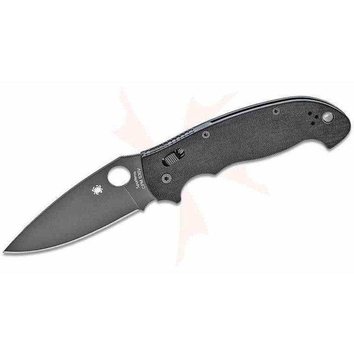 Couteau Spyderco Manix 2 XL Lame Acier CPM-S30V Manche G-10 Noir Ball Bearing Lock USA SC95GPBBK2 - Livraison Gratuite