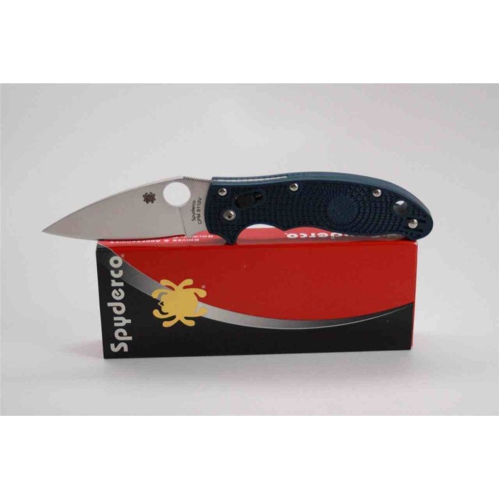 Couteau Spyderco Manix 2 Lightweight Lame Acier CPM-S110V Manche FRN Bleu Ball Bearing Lock USA SC101PDBL2 - Livraison Gratuite