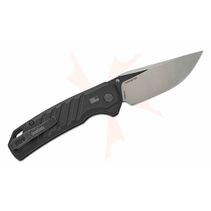 Couteau Automatique Kershaw Launch 23 Lame Acier CPM-154Manche Alu Push Button USA KS7305 - Livraison Gratuite