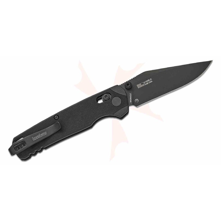 Couteau Kershaw Bel Air DuraLock Clip Point Lame Acier CPM-Magnacut Manche G10 DuraLock USA KS6106BLK - Livraison Gratuite