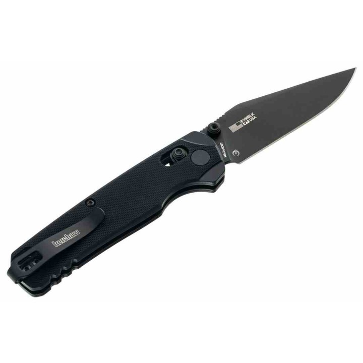 Couteau Kershaw Bel Air DuraLock Clip Point Lame Acier CPM-Magnacut Manche G10 DuraLock USA KS6106BLK - Livraison Gratuite