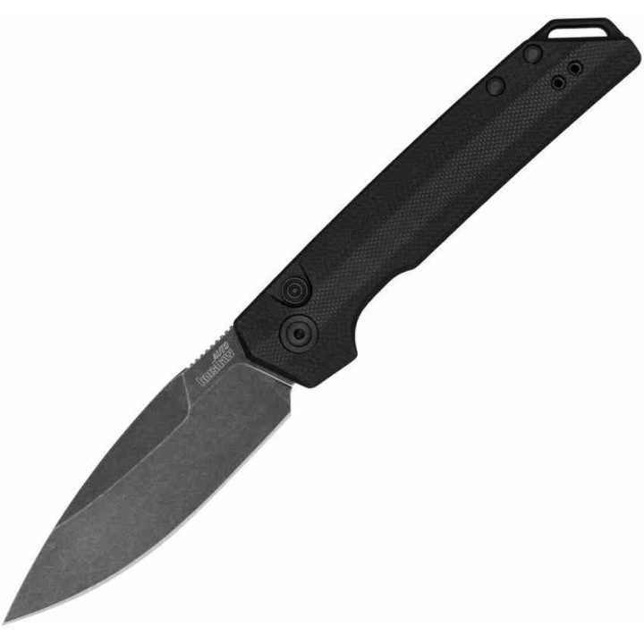 Couteau Automatique Kershaw Launch Iridium Lame Acier CPM-MagnaCut Manche G10/Alu Button Lock USA KS7038G10 - Livraison Gratuite