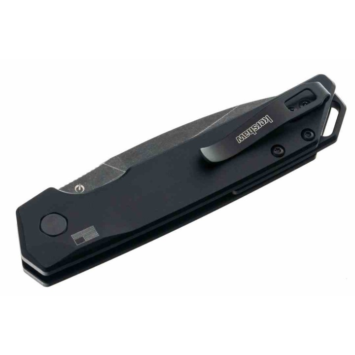 Couteau Automatique Kershaw Launch Iridium Lame Acier CPM-MagnaCut Manche G10/Alu Button Lock USA KS7038G10 - Livraison Gratuite