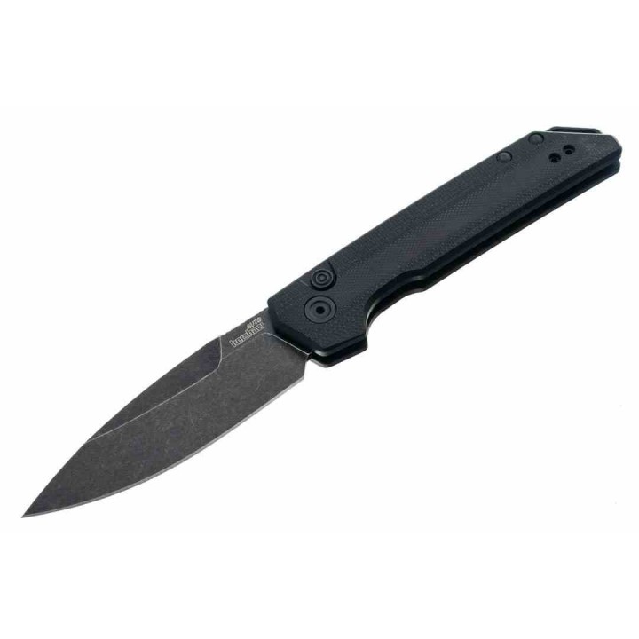 Couteau Automatique Kershaw Launch Iridium Lame Acier CPM-MagnaCut Manche G10/Alu Button Lock USA KS7038G10 - Livraison Gratuite