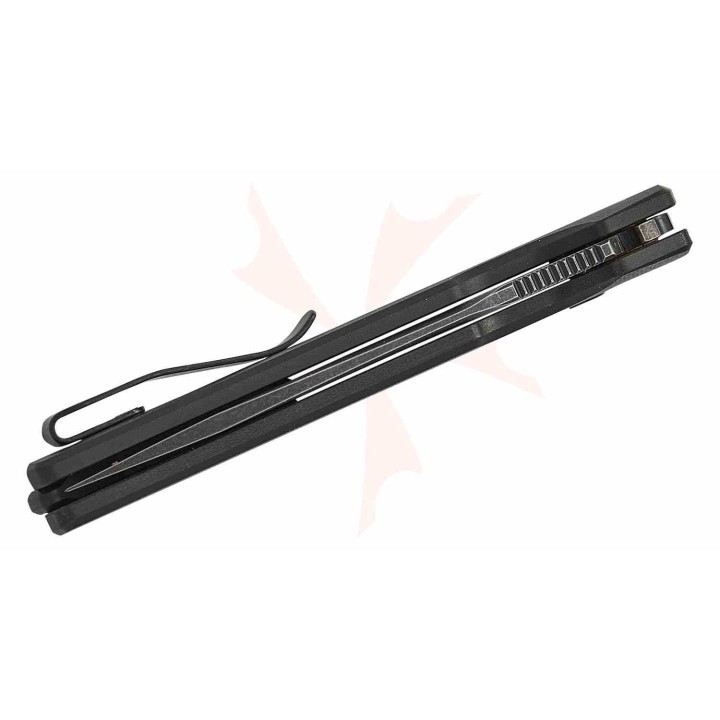 Couteau Automatique Kershaw Launch Iridium Lame Acier CPM-MagnaCut Manche G10/Alu Button Lock USA KS7038G10 - Livraison Gratuite
