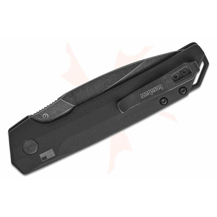 Couteau Automatique Kershaw Launch Iridium Lame Acier CPM-MagnaCut Manche G10/Alu Button Lock USA KS7038G10 - Livraison Gratuite