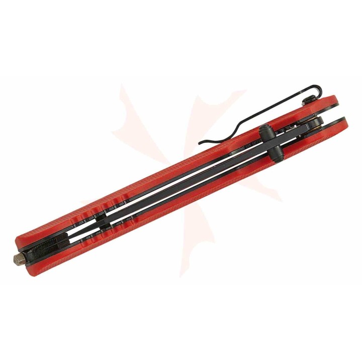 Couteau A/O Kershaw Barricade Lame Acier 8Cr13MoV Manche Orange GFN Coupe Ceintures Brise Vitres KS8650ST - Livraison Gratuite