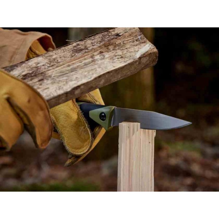 Couteau OLFA WORKS SANGA Bushcraft Lame Acier 13Cr Manche & Etui Polypropylène Made Japan OWBCK1OD Livraison Gratuite