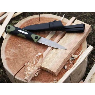 Couteau OLFA WORKS SANGA Bushcraft Lame Acier 13Cr Manche & Etui Polypropylène Made Japan OWBCK1OD Livraison Gratuite