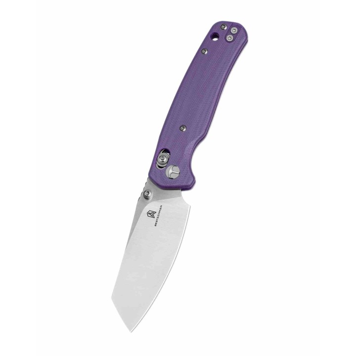 Couteau BESTECHMAN CICADA'S WING Lame Acier 10Cr15Mov Manche Purple G10 B-Lock BTKMK06M - Livraison Gratuite
