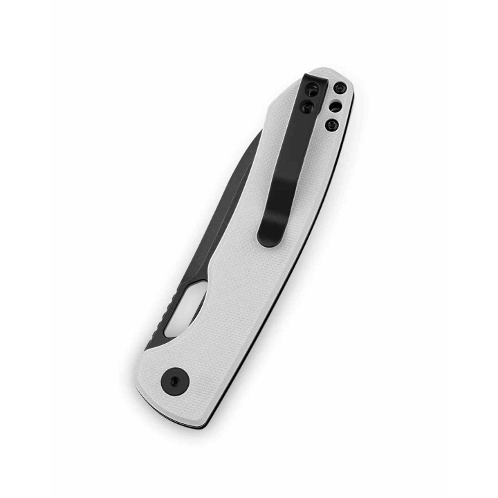 Couteau BESTECHMAN FIREBIRD Lame Acier D2 Acier D2 Manche White G10 Button Lock BTKMK05E - Livraison Gratuite