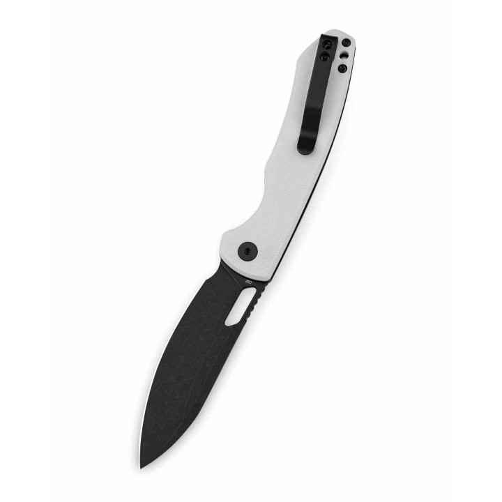 Couteau BESTECHMAN FIREBIRD Lame Acier D2 Acier D2 Manche White G10 Button Lock BTKMK05E - Livraison Gratuite
