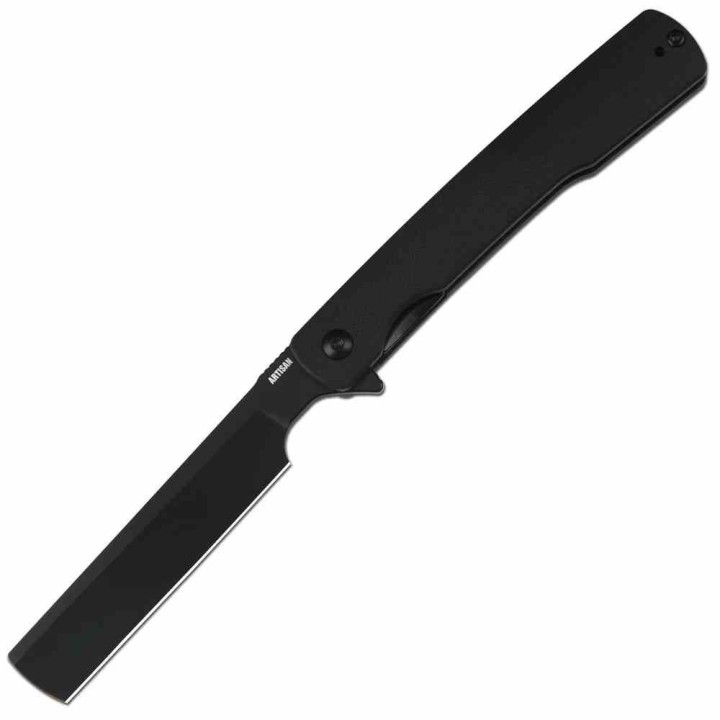 Couteau Artisan Orthodox Lame Acier AR-RPM9 Noir Manche G10 Linerlock IKBS ATZ1883PBBK - Livraison Gratuite