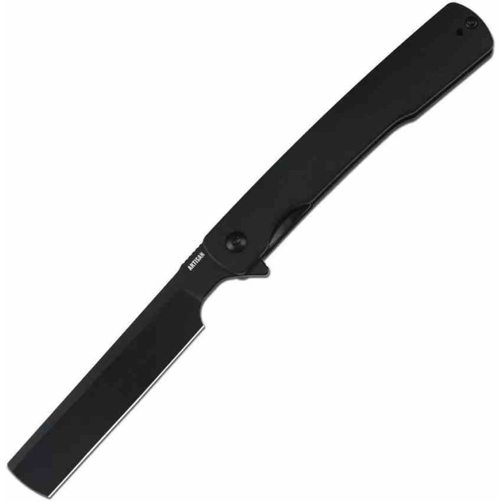 Couteau Artisan Orthodox Lame Acier AR-RPM9 Noir Manche G10 Linerlock IKBS ATZ1883PBBK - Livraison Gratuite