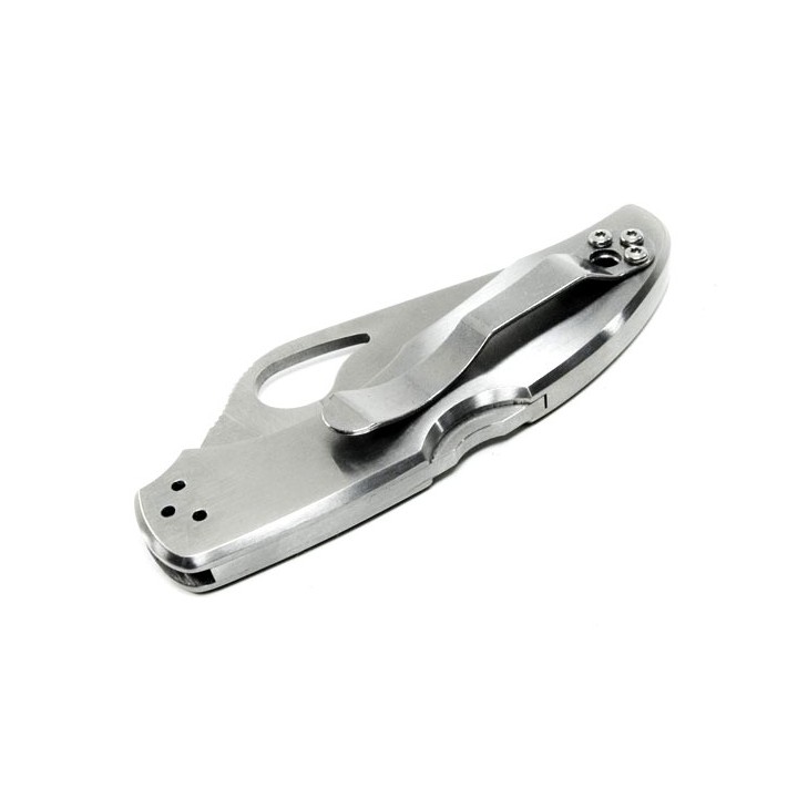 Couteau Spyderco Byrd Meadowlark2 Knife Stainless Handle Serrated Acier 8Cr13Mov BY04PS2