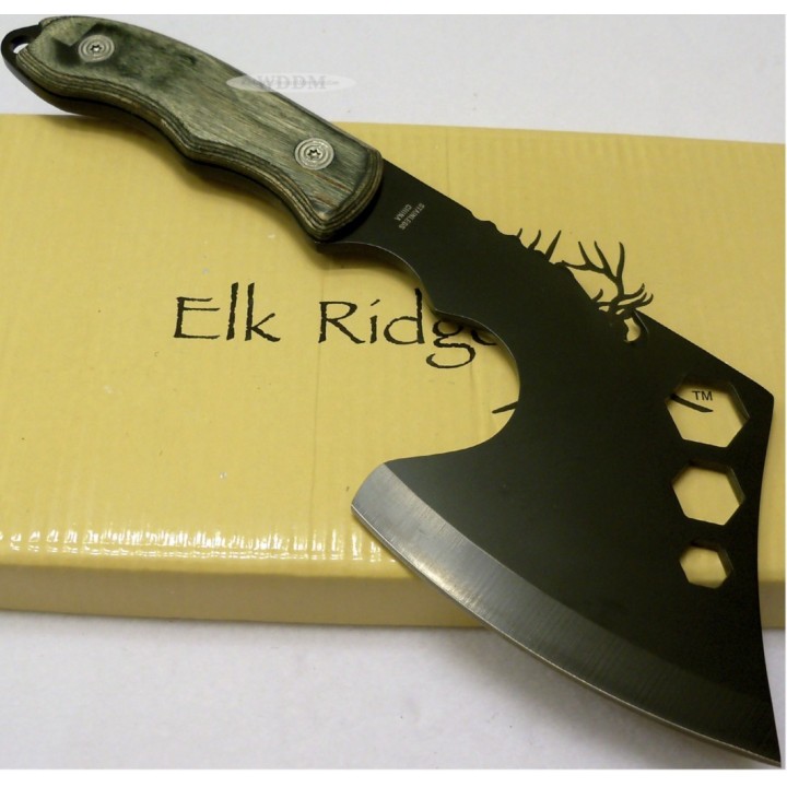 HACHE TOMAHAWK HACHETTE LANCER OU CHASSE Tomahawk Survival Rescue Extraction Axe Elk Ridge ER199