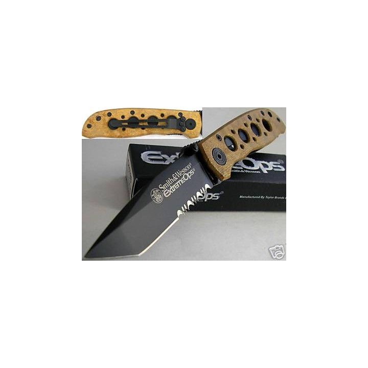 Couteau SMITH&WESSON SW5TBSD - DESERT TANTO SERRATED