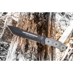 Couteau Tops Steel Eagle Acier 1095 Carbon Manche Micarta Etui Nylon Made USA TP107D - Livraison Gratuite