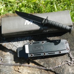 Lot de 3 Couteaux de Cou Tactical Kabai Mtech Acier 440 Façon Ka-Bar MT632DB - Livraison Gratuite