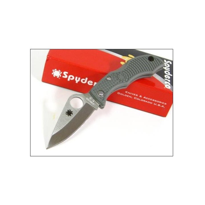 Couteau SPYDERCO LADYBUG 3 Foliage Green FRN Acier VG-10 Plain Made In Japan SCLFGP3
