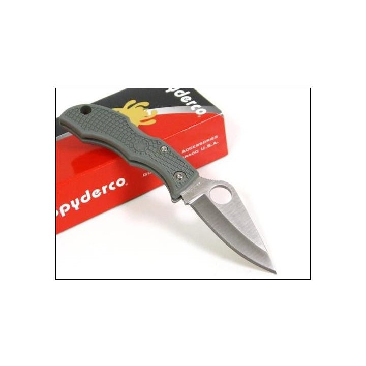 Couteau SPYDERCO LADYBUG 3 Foliage Green FRN Acier VG-10 Plain Made In Japan SCLFGP3